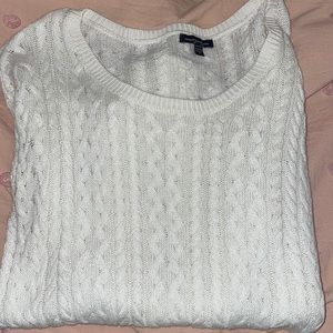 American eagle white sweater